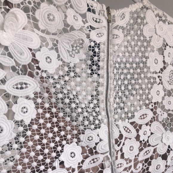 Selp-Portrait 3D Guipure mini dress US 6 - Picture 9 of 14